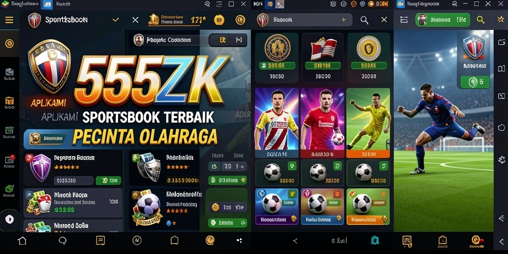 Tampilan screenshot gameplay dalam aplikasi Sportsbook yang menarik.