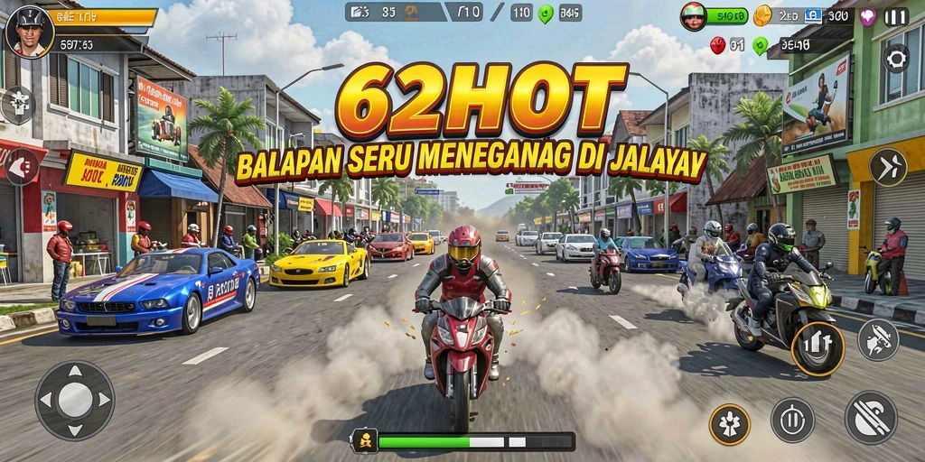 Gameplay balap seru dengan grafik menakjubkan di 62HOT.