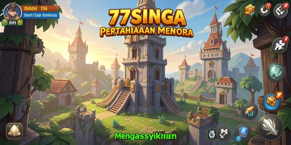 Gameplay menara pertahanan yang seru dan menantang di 77SINGA.