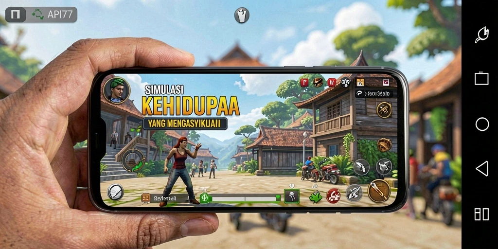 Tampilan gameplay API77 yang menarik dalam simulasi kehidupan.