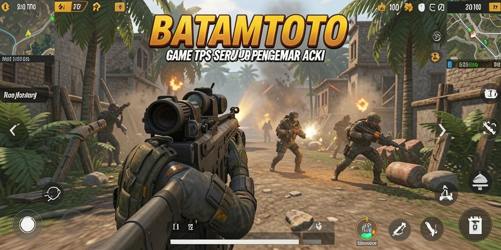 Screenshot gameplay seru BATAMTOTO dengan aksi tembak-menembak intens.