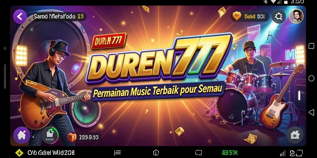 Screenshot utama DUREN777 menampilkan gameplay yang interaktif dan penuh warna.