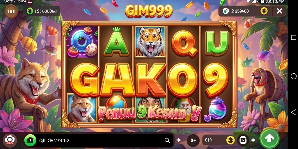 Screenshot GIM999 menampilkan gameplay slot yang menyenangkan dan interaktif.