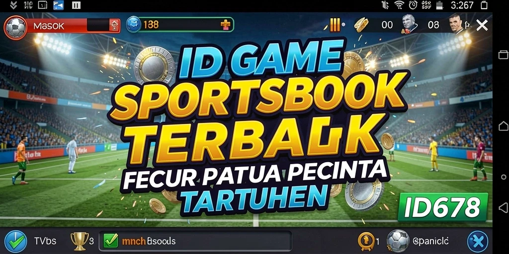 Tampilan utama ID678 dengan fitur taruhan olahraga yang menarik.