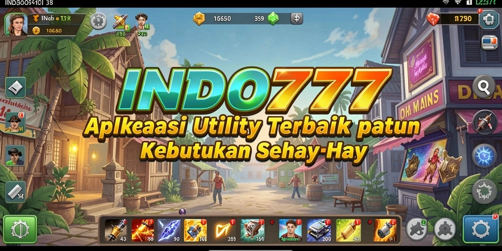 Tampilan antarmuka aplikasi Utility INDO777 yang memudahkan pengguna.