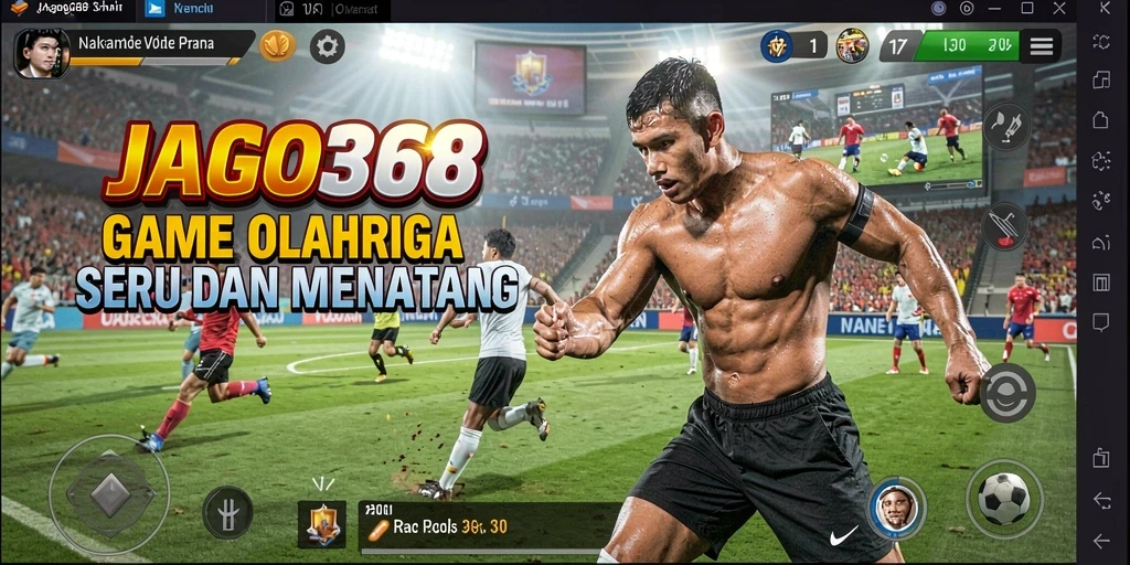 Tampilan menarik dan interaktif dari gameplay <strong>JAGO368</strong> yang penuh semangat olahraga.