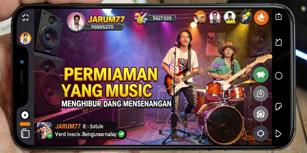 Screenshot utama JARUM77 menampilkan gameplay interaktif yang mengasyikkan.