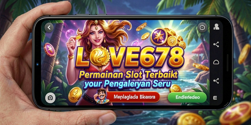 Screenshot utama LOVE678 menampilkan gameplay Slot yang menarik dan penuh warna.