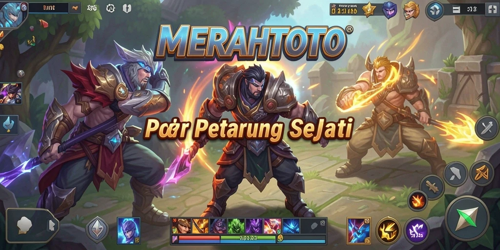 Tampilan gameplay seru dan strategis di MERAHTOTO.