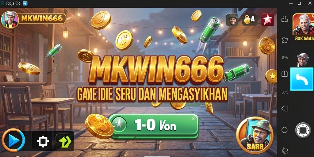 Tangkapan layar utama MKWIN666 menampilkan gameplay Idle yang seru.