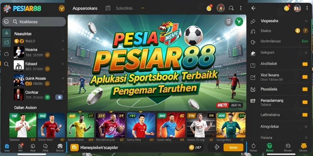 Tampilan screenshot PESIAR88 menampilkan antarmuka taruhan yang intuitif.
