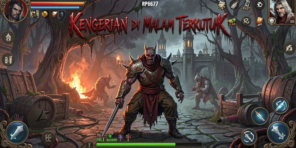 Tangkapan layar gameplay RP6677 dengan suasana mencekam.