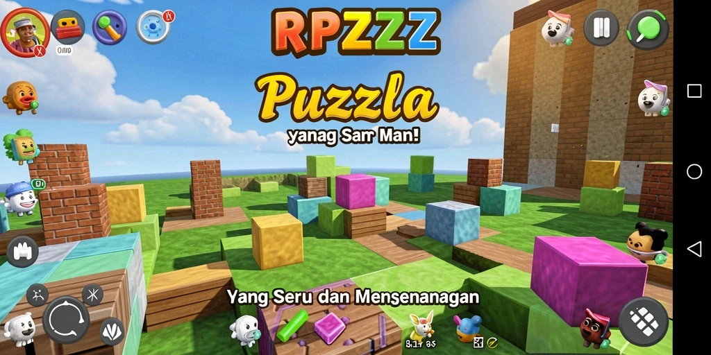 Tampilan gameplay RPZZZ yang seru dan menantang.