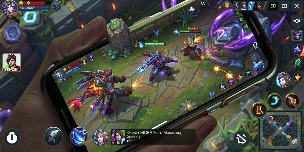 Gameplay seru dari SEHOKI yang menampilkan pertarungan tim.