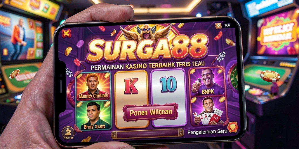 Screenshot SURGA88 menunjukkan pengalaman bermain Kasino yang mengasyikkan.