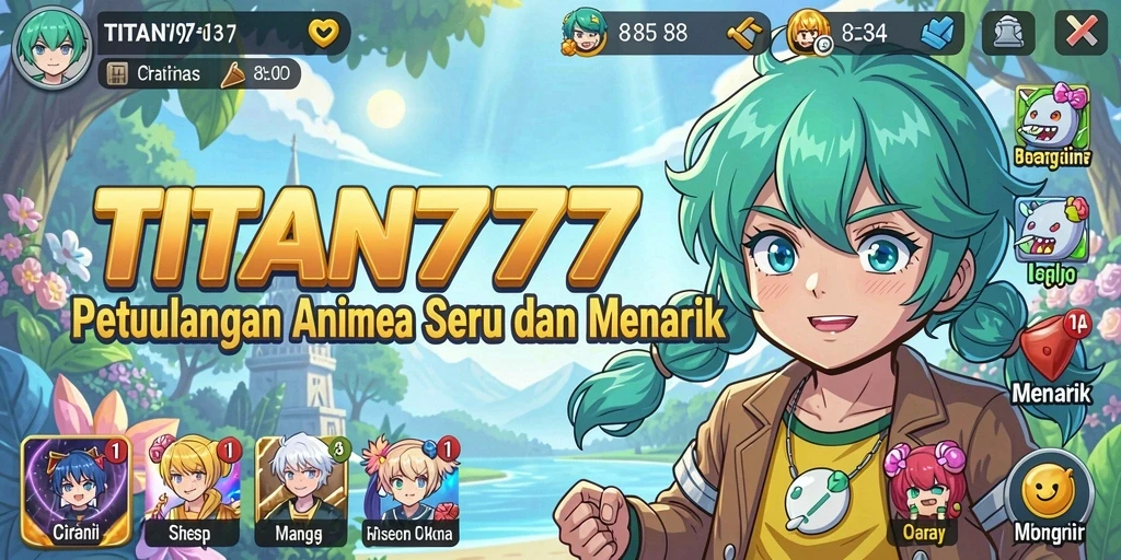 Tampilan gameplay menarik dari game Anime TITAN777.