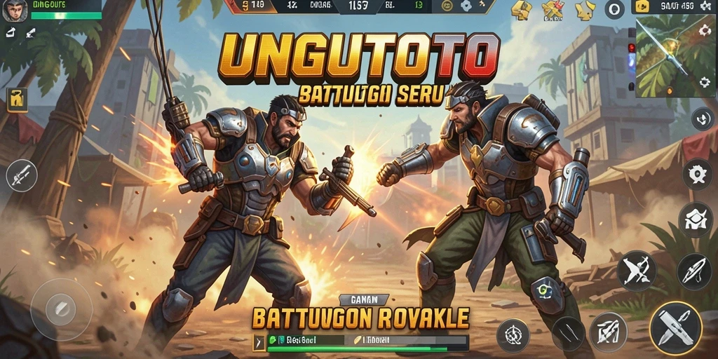 Gameplay seru UNGUTOTO dalam mode Battle Royale.